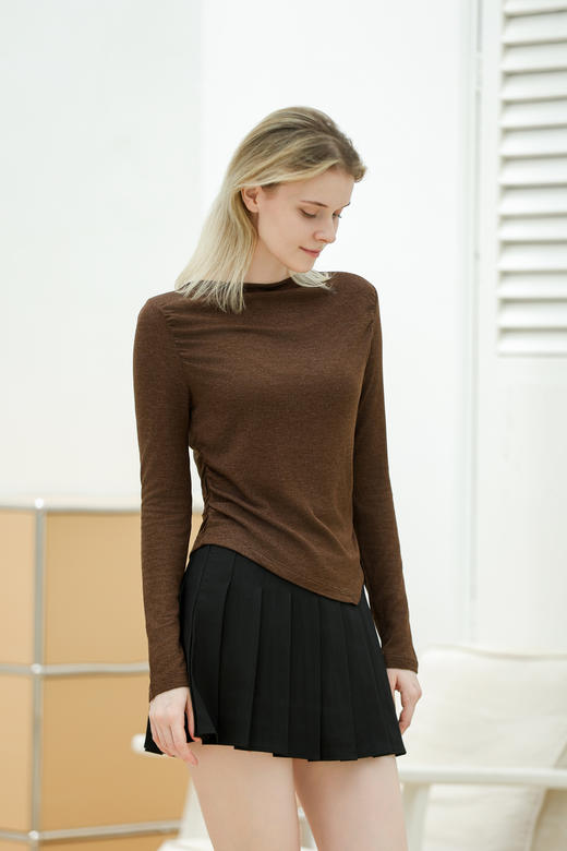 2件特惠装【MIMO弥黙！莱赛尔天丝打底衫】可外穿可内搭T恤 ，进口莱赛尔面料，荡领、斜肩、一字肩，5A抗菌，敏感肌也可放心 商品图6