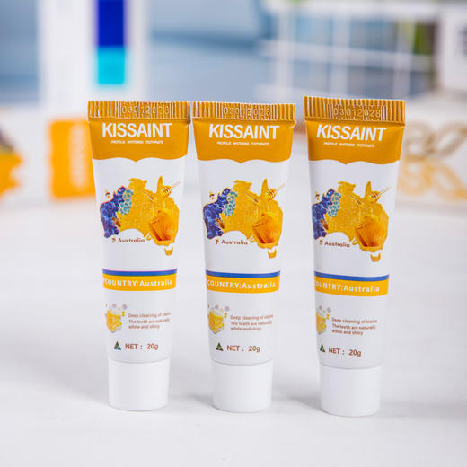 热卖！「拍6支立减10元」Kissaint 蜂胶白净牙膏 清洁 亮齿 温和不刺激 澳洲原装进口 100g/支 商品图7
