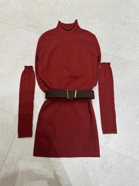 【门店同款】ENJOY冬季“暖冬软糖”美神降临套袖连衣裙 166796379