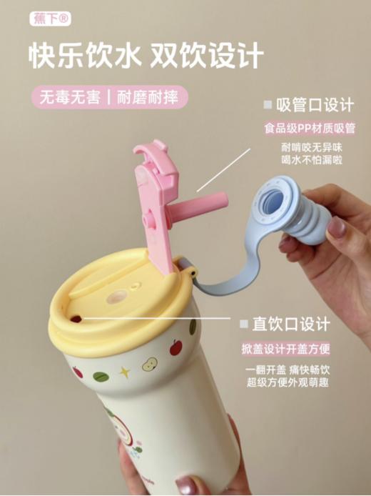 💓喝水动力源泉！【蕉下苹果趣味花茶杯JX-B8008】❤️这款苹果花茶杯美到犯规！ 🌷救命！被闺蜜追着要链接的神仙杯子被我挖到啦！！！ 商品图2