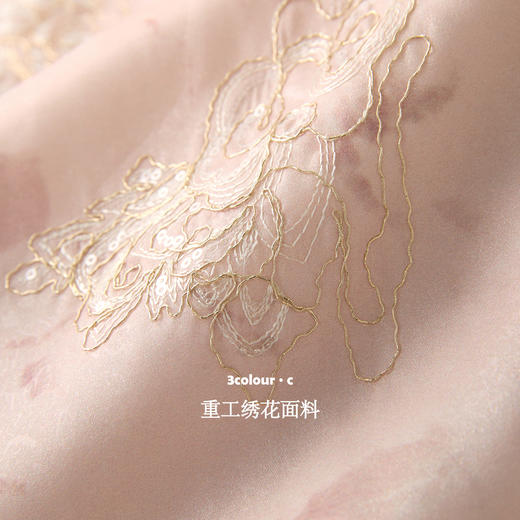 [宋轶同款]三彩【衔石填海】2025冬季新款绣花蓄热棉衣马甲立领无袖外套C 商品图3