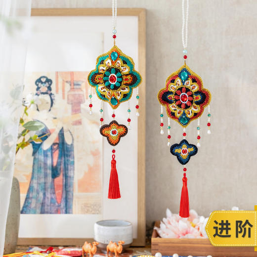 苏苏姐家金阙香囊挂件手工DIY钩针装饰编织小物蕾丝毛线团材料包 商品图0