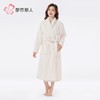 都市丽人睡衣法兰绒提花睡衣女士家居服法兰绒单件袍LHH7B1 商品缩略图1