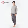 都市丽人睡衣双面法兰绒睡衣男士家居服长袖长裤法兰绒套装FHH0B7 商品缩略图2