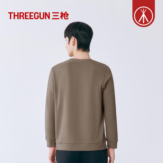 Threegun三枪 松绒棉圆领男衫-T20069A01 商品图5