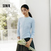 森马长袖T恤女半高领小心机分割2025冬新款刺绣紧身磨毛上衣显瘦 商品缩略图1