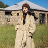 绽放647朵/经典双排扣宽松复古翻领长款风衣外套女松弛感气质大衣 商品缩略图1