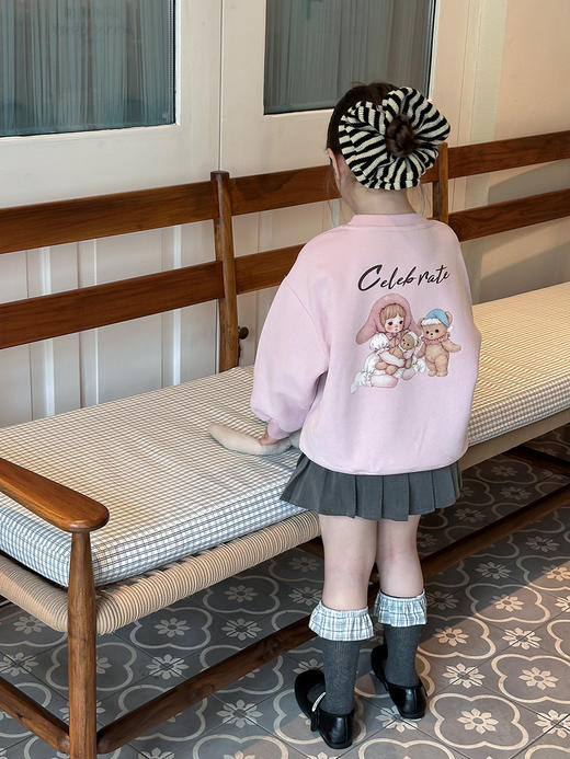 宸之昊童装儿童宝宝舒适云朵绒棉休闲韩版长袖T恤卡通打底衫★ 商品图3