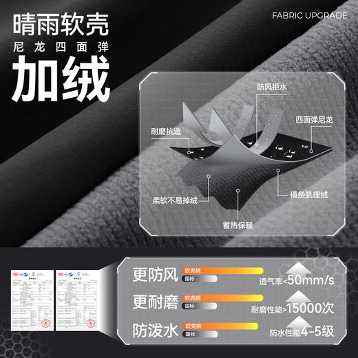 【儿童软壳束口裤】森林棠25冬季新款儿童瘦版保暖束脚运动裤61082511 商品图4