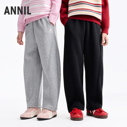 男女童全腰针织夹裤冬季新款安奈儿童装EM546609 商品图2