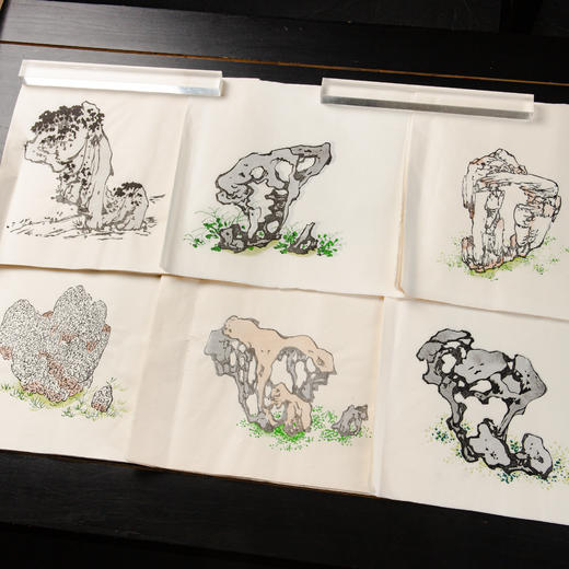 80年代木版水印十竹斋画谱单页 商品图3