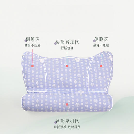 【赠合香珠重力眼罩1个】后辰 二合一护颈合香枕 翻身不压脸 商品图4