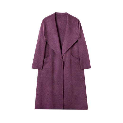 TC 2155116羊毛双面呢大衣气质大气宽松大码羊毛呢外套 商品图4