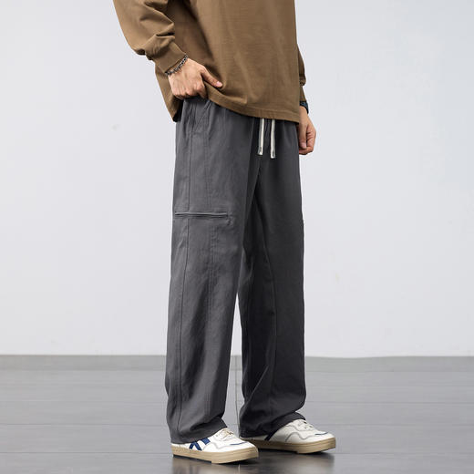 【无惧风雨剐蹭 不易粘毛 打理更方便】休闲宽松直筒工装裤 商品图3