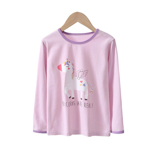 100-150 莱卡棉 儿童长袖打底衫两件装内衣 商品图3