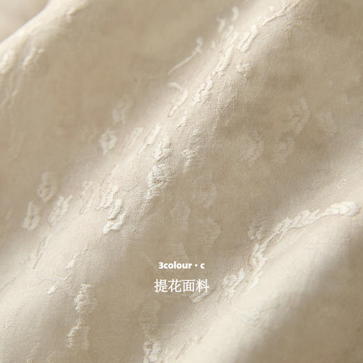 三彩【锦瑟流年】2025冬季新款提花半身裙压褶A字裙长裙C 商品图3