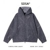 31058SDSA男士秋冬新款痞帅男装美式小香风拉链连帽卫衣宽松时尚外套 商品缩略图1
