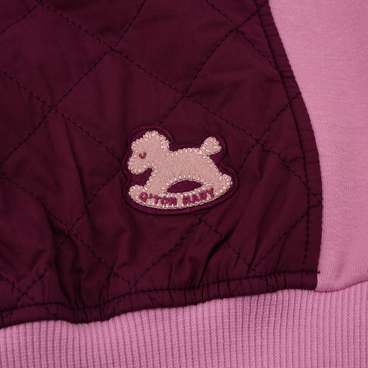 棉果果冬季新品女童复合绒涤丝纺绗棉保暖加绒夹克M422180425731 商品图2