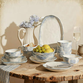 摩登主妇冰川系列餐具陶瓷餐具2025新款高颜值窑变工艺器型多样