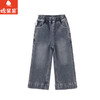 棉果果冬季新品女童复合绒保暖加厚加绒牛仔裤M422200425738 商品缩略图1