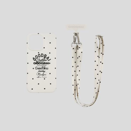 GOODBAI 组合logo印花波点图案手机壳挂绳套组 商品图1