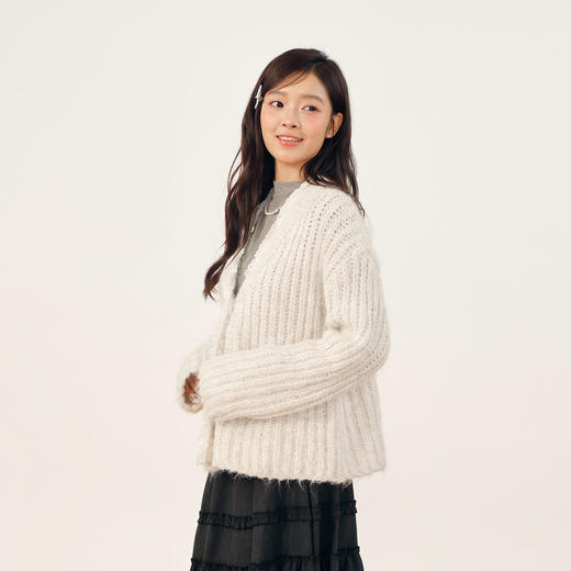 棒针蕾丝边羊驼开衫-纪念日百货门店同款166593344 商品图1