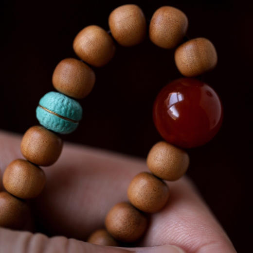 【青山特惠】7*8mm 22颗老山檀香 原创【灵素】手串 y29 商品图2