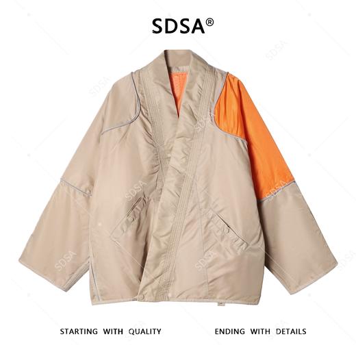 SW8028SDSA男士秋冬新款痞帅男装美式潮牌拼接拼色夹克外套百搭时尚上衣 商品图1