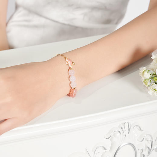 大英博物馆 东方梦境系列 好运莲莲盐源玛瑙手链 商品图3