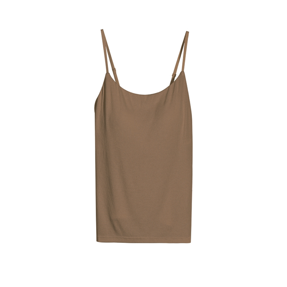 23%莫代尔+5%羊毛带胸垫细吊带