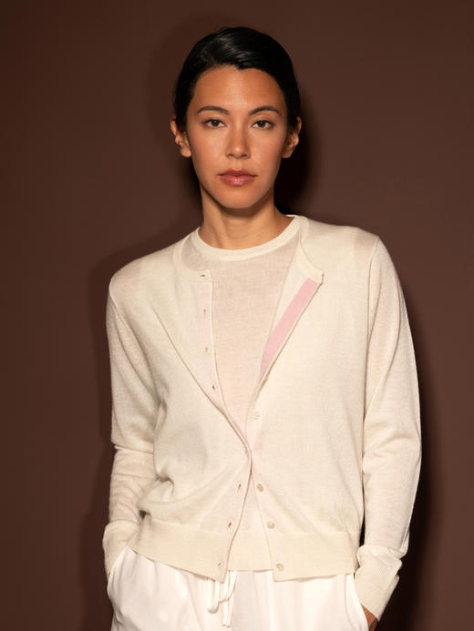 Puree｜#1979 Petite Cardigan 精纺羊绒开衫 [  黄 / 灰 / 蓝 / 米粉 ] 商品图9