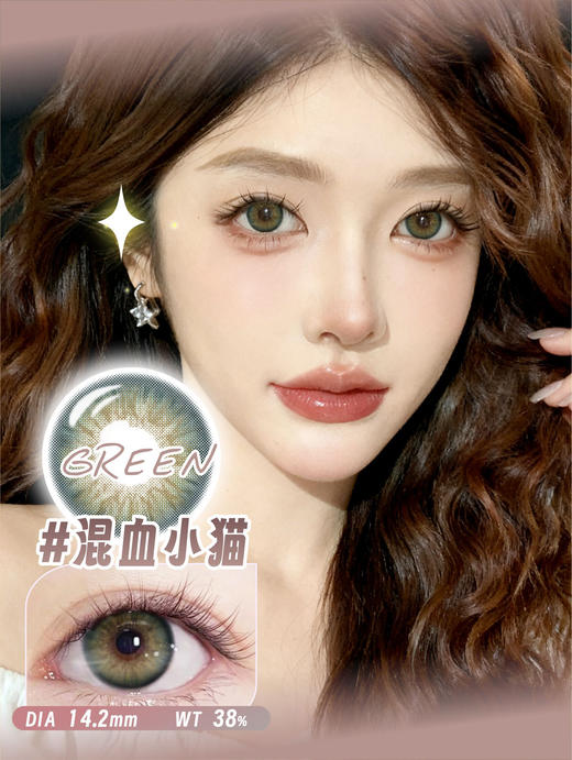 【新】嘎嘎黑/混血小猫/苏木黑/洋甘菊/遇桃花.年抛美瞳 商品图1