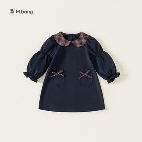 宥宝童装秋季连衣裙 潮流洋气学院风连衣裙