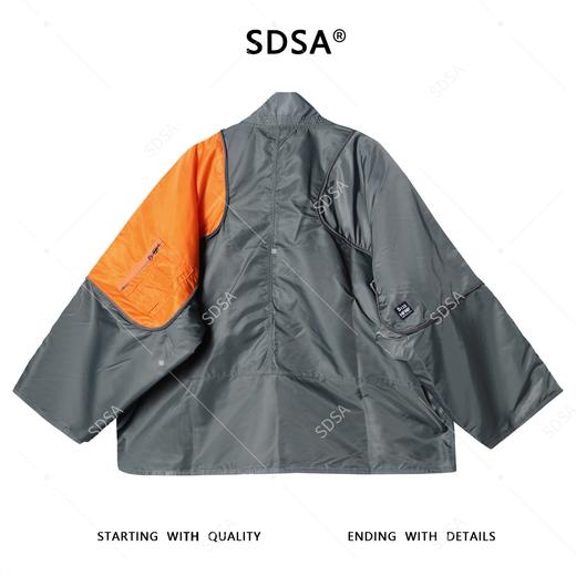 SW8028SDSA男士秋冬新款痞帅男装美式潮牌拼接拼色夹克外套百搭时尚上衣 商品图5