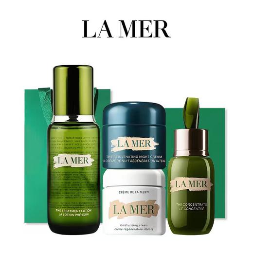 【全球购A义乌】送礼盒礼袋  LA MER海蓝之谜大王炸四件套组（精萃水150ml+浓缩精华50ml+经典面霜60ml+奇迹晚霜60ml）美国仓 请单拍-合并订单不发货 商品图0