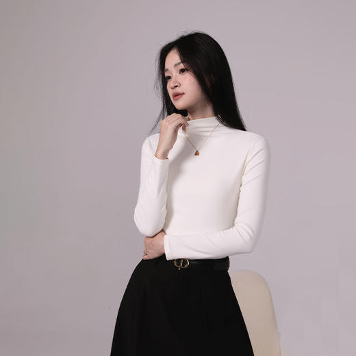 冬季百搭基础款中领打底衫女纪念日百货门店同款164248011 商品图1