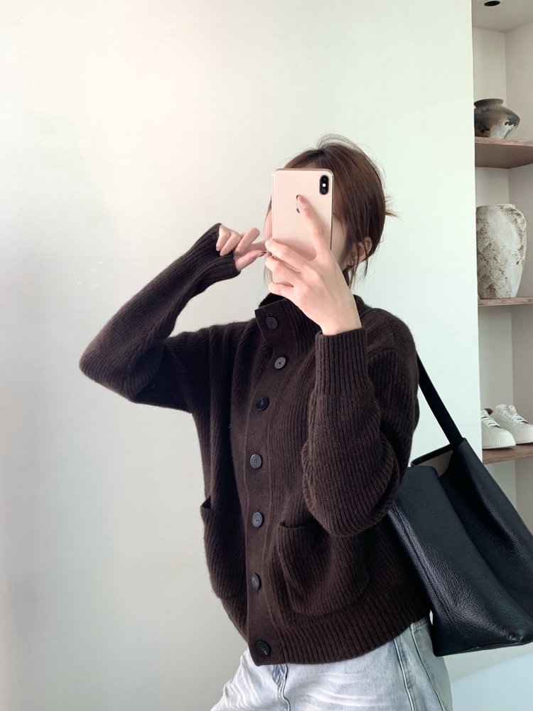 YS1827-25秋冬新款牦牛绒针织开衫【Hera&Song】