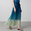 【林栖设计小店】真丝半身裙青绿渐变优雅显瘦2025秋冬新款桑蚕丝裙子女T1954195 商品缩略图1