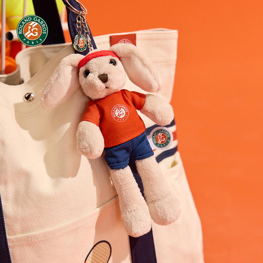 罗兰加洛斯法网吉祥物网球兔子挂饰公仔摆件毛绒挂件新年礼物 商品图2