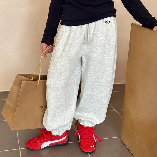 宸之昊2025秋季新品女童裤子儿童韩版宽松耐磨休闲校园运动字母卫裤★ 商品图7