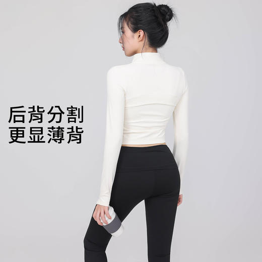 【限时秒】YOGACODE【火树银花系列】秋冬防风立领收腰显瘦长袖瑜伽服上衣DWZ125651 商品图1