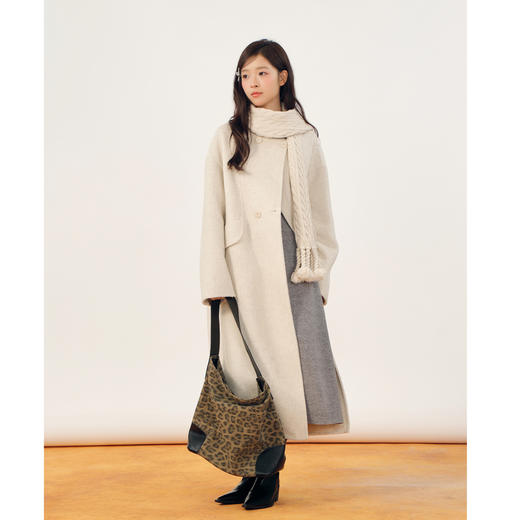 韩版双口袋单排扣羊毛大衣-纪念日百货门店同款166545254 商品图3