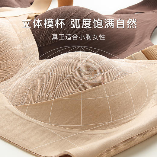 【反重力提拉】无痕粉底肤小胸聚拢内衣女上托侧收提拉收副乳文胸YC64挽醉梦颜 商品图7