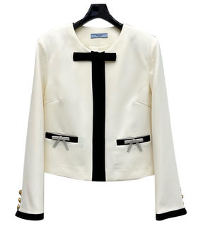 女款闪钻蝴蝶结外套020