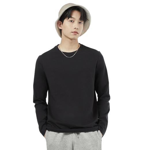 佐丹奴25年新款男装纯棉基础款纯色圆领打底衫01025701 商品图3
