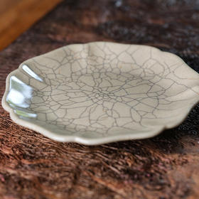 问鼎哥窑传世复刻款葵心壶承(小)