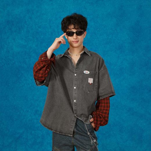 潮流假两件衬衫-纪念日百货门店同款165294781 商品图0