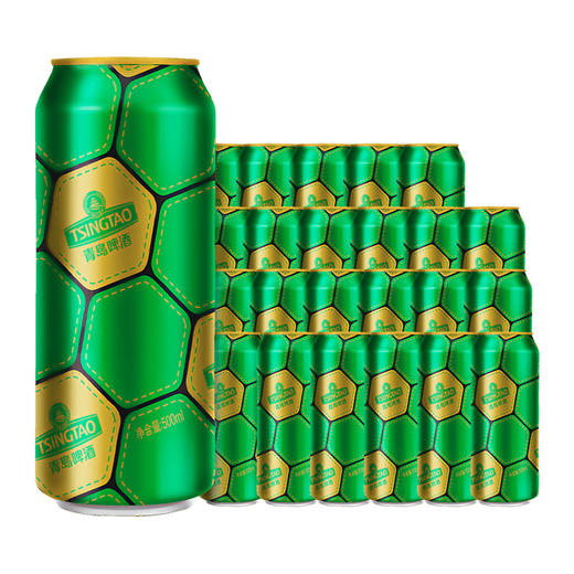 2箱|青岛啤酒 足球罐500ml*12听*2箱 官方直营 整箱包邮 商品图2