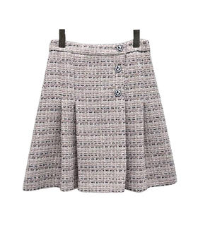 女款羊毛呢百褶裙短裙015