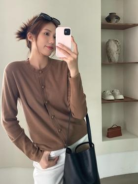 YS1789-单排扣羊毛针织卡开衫【Hera&Song】